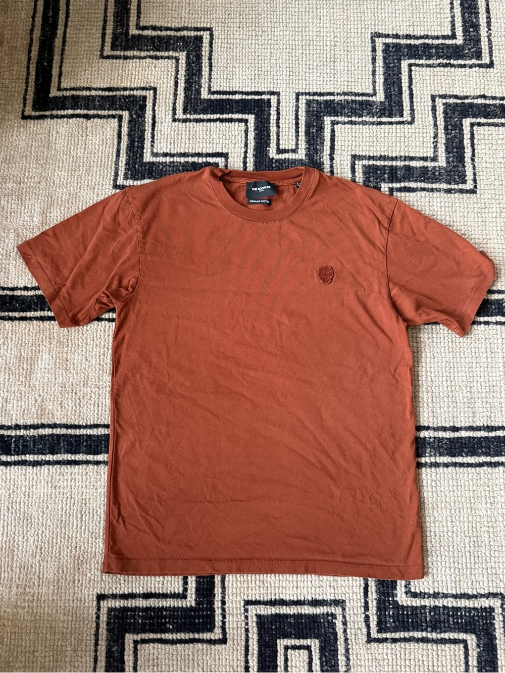 The Kooples Men’s Crew Neck T-Shirt in Rust - Size M
